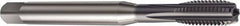 Sandvik Coromant - 3/8-24 UNF 2BX 5 Flute TiAlN Finish High Speed Steel Straight Flute Machine Tap - Right Hand Thread, 90mm OAL, 20.6mm Thread Length - Exact Industrial Supply