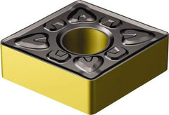 Sandvik Coromant - CNMG644 XMR Grade 2220 Carbide Turning Insert - TiCN/AI2O3/TiN Finish, 80° Diamond, 3/4" Inscr Circle, 1/4" Thick, 1/16" Corner Radius - Caliber Tooling