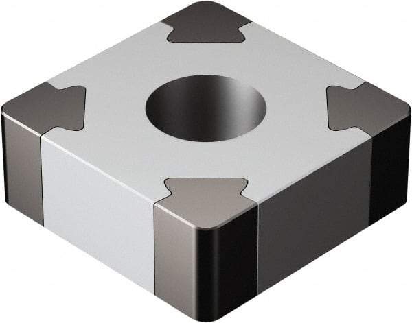 Sandvik Coromant - SNGA432 Grade 7025 CBN Turning Insert - Uncoated, 90° Square, 1/2" Inscr Circle, 3/16" Thick, 1/32" Corner Radius - Caliber Tooling