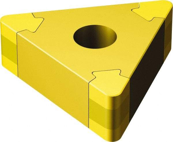 Sandvik Coromant - TNGA333 Grade 7525 CBN Turning Insert - 60° Triangle, 3/8" Inscr Circle, 3/16" Thick, 3/64" Corner Radius - Caliber Tooling