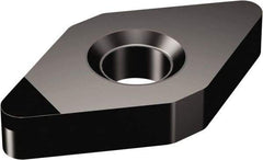 Sandvik Coromant - DNMA433 Grade CB20 CBN Turning Insert - Uncoated, 55° Diamond, 1/2" Inscr Circle, 3/16" Thick, 3/64" Corner Radius - Caliber Tooling