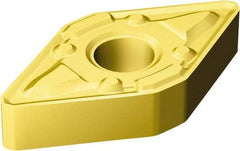 Sandvik Coromant - DNMX442 WMX Grade 2015 Carbide Turning Insert - TiCN/Al2O3/TiN Finish, 55° Diamond, 1/2" Inscr Circle, 1/4" Thick, 1/32" Corner Radius - Caliber Tooling