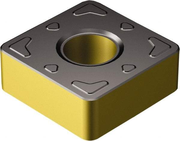 Sandvik Coromant - SNMG434 KRR Grade 3210 Carbide Turning Insert - 90° Square, 1/2" Inscr Circle, 3/16" Thick, 1/16" Corner Radius - Caliber Tooling