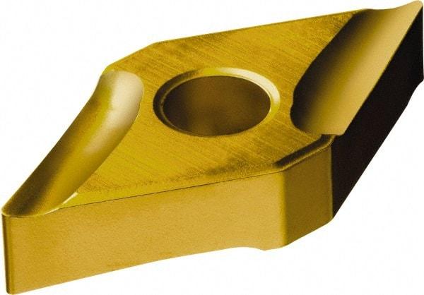 Sandvik Coromant - DNMG442 K Grade 2035 Carbide Turning Insert - TiAlN/TiN Finish, 55° Diamond, 1/2" Inscr Circle, 1/4" Thick, 1/32" Corner Radius - Caliber Tooling