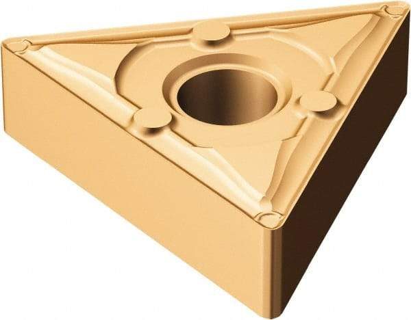 Sandvik Coromant - TNMX331 WF Grade 1115 Carbide Turning Insert - TiAlN/AlCr2O3 Finish, 60° Triangle, 3/8" Inscr Circle, 3/16" Thick, 1/64" Corner Radius - Caliber Tooling