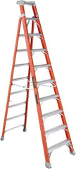 Louisville - 9 Steps, 10' High, Type IA Rating, Fiberglass Step Ladder - Caliber Tooling