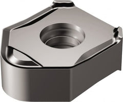 Sandvik Coromant - 345N1305 PW5 Grade 1010 Carbide Milling Insert - TiAlN2 Finish, 5.6mm Thick, 13mm Inscribed Circle - Caliber Tooling