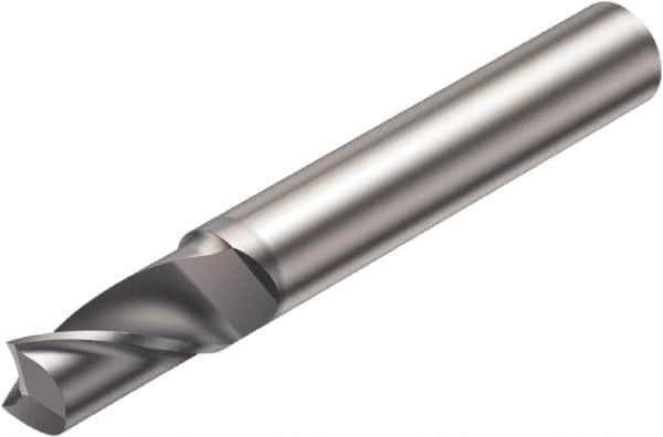 Sandvik Coromant - 10mm, 1 Flute, Solid Carbide, Corner Radius End Mill - 72mm OAL, 30° Helix, Right Hand Flute, 19mm LOC, Right Hand Cut - Caliber Tooling