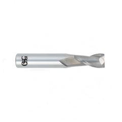 1 Dia. x 4 Overall Length 2-Flute .020 C/R Solid Carbide SE End Mill-Round Shank-Center Cutting-Uncoated - Caliber Tooling