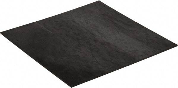 Made in USA - 12" Long, 12" Wide, 1/8" Thick, Neoprene Rubber Foam Sheet - 50 to 60 Durometer, Black, -20 to 180°F, 1,000 psi Tensile Strength, Plain Backing, Stock Length - Caliber Tooling