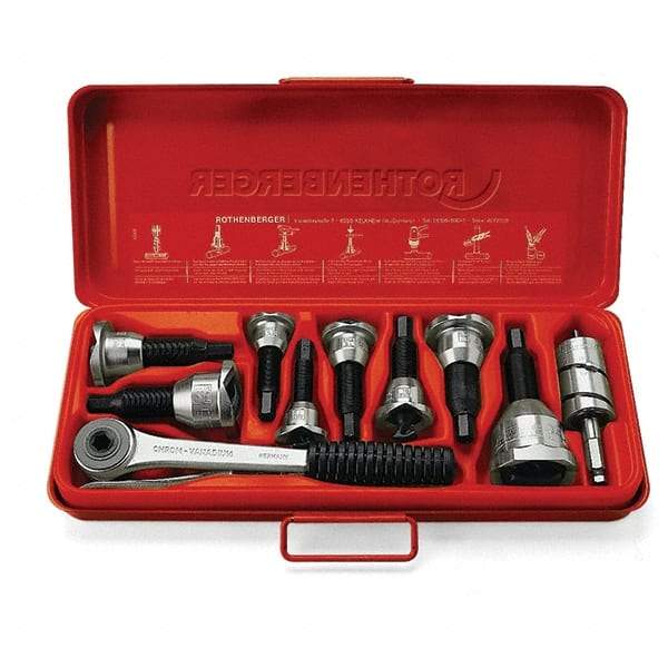 Rothenberger - Pullers, Extractors & Specialty Wrenches Type: Tee Extractor Set Capacity: 1/2; 5/8; 7/8; 1-1/8 (Inch) - Caliber Tooling