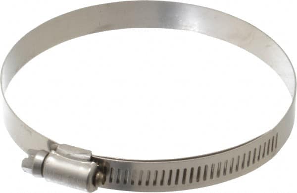 IDEAL TRIDON - SAE Size 60, 3-5/16 to 4-1/4" Diam, Stainless Steel Lined Worm Drive Clamp - Material Grade 316 - Caliber Tooling