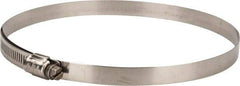 IDEAL TRIDON - SAE Size 96, 5-9/16 to 6-1/2" Diam, Stainless Steel Lined Worm Drive Clamp - Material Grade 316 - Caliber Tooling