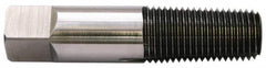 Balax - 3/4-14 NPTF, Bright Finish, High Speed Steel, Thread Forming Pipe Tap - 3-1/4 Inch Overall Length, 1-3/8 Inch Thread Length, 29/32 Inch Shank Diameter, 11/16 Inch Square Length, 0.679 Inch Square Size, Series BXPT - Caliber Tooling