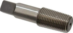 Balax - 1/2-14 NPT, Bright Finish, High Speed Steel, Thread Forming Pipe Tap - 3-1/8 Inch Overall Length, 1-3/8 Inch Thread Length, 11/16 Inch Shank Diameter, 5/8 Inch Square Length, 0.515 Inch Square Size, Series BXPT - Exact Industrial Supply