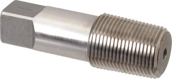 Balax - 3/4-14 NPT, Bright Finish, High Speed Steel, Thread Forming Pipe Tap - 3-1/4 Inch Overall Length, 1-3/8 Inch Thread Length, 29/32 Inch Shank Diameter, 11/16 Inch Square Length, 0.679 Inch Square Size, Series BXPT - Caliber Tooling