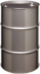 Made in USA - 30 Gallon Cylindrical Stainless Steel Tight Head Drum - 27-1/2" High x 18-1/4" Diam - Caliber Tooling