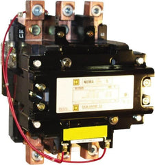 Square D - 2 Pole, 440 Coil VAC at 50 Hz and 480 Coil VAC at 60 Hz, 270 Amp NEMA Contactor - Open Enclosure, 50 Hz at 440 VAC and 60 Hz at 480 VAC - Caliber Tooling