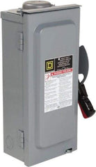 Square D - 30 Amp, 600 VAC/VDC, 3 Pole Nonfused Safety Switch - NEMA 3R, 10 hp at 600 VAC, 15 at 600 VDC (Single Phase), 30 hp at 600 VAC, 15 hp at 600 VDC (Triple Phase) - Caliber Tooling