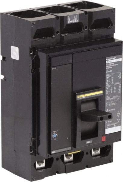 Square D - 600 Amp, 3 Pole, Panel Mount Molded Case Circuit Breaker - Electronic Trip, Multiple Breaking Capacity Ratings, 3/0 AWG, 8.1 Inch Deep x 12.8 Inch High x - Caliber Tooling