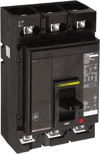 Square D - 450 Amp, 3 Pole, Panel Mount Molded Case Circuit Breaker - Electronic Trip, Multiple Breaking Capacity Ratings - Caliber Tooling