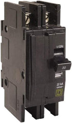 Square D - 15 Amp, 240 VAC, 2 Pole, Panel Mount Miniature Circuit Breaker - 14-2 AWG - Caliber Tooling