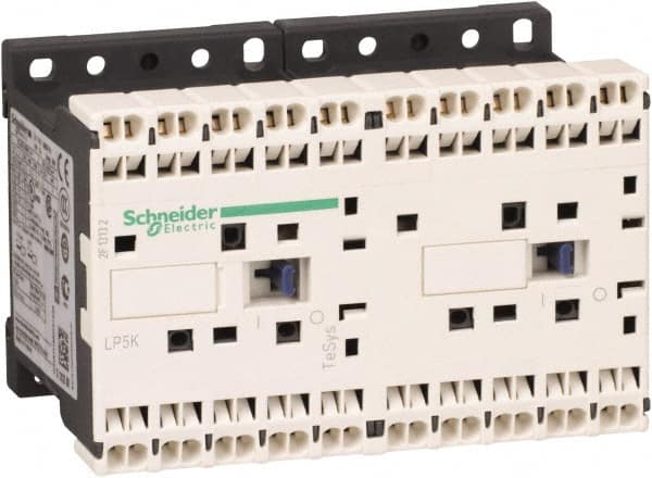 Schneider Electric - 3 Pole, 24 Coil VDC, 16 Amp at 690 VAC, 20 Amp at 440 VAC and 9 Amp at 440 VAC, Reversible IEC Contactor - BS 5424, CSA, IEC 60947, NF C 63-110, RoHS Compliant, UL Listed, VDE 0660 - Caliber Tooling