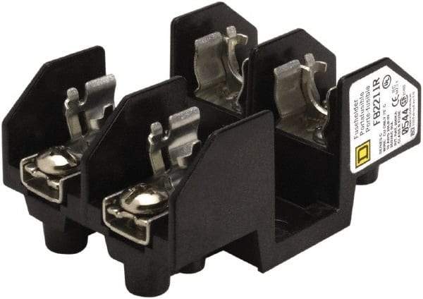 Square D - 2 Pole, 250 Volt, 30 Amp, Surface Mount Fuse Holder - Compatible with R Class Fuse - Caliber Tooling