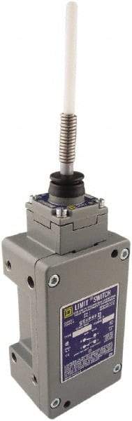 Square D - DPDT, 2NC/2NO, 600 Volt, Screw Terminal, Cat Whisker Actuator, General Purpose Limit Switch - 1, 2, 4, 6, 12, 13, 6P NEMA Rating, IP67 IPR Rating - Caliber Tooling