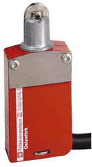 Telemecanique Sensors - NO/2NC Configuration, Multiple Amp Level, Metal Roller Plunger Safety Limit Switch - 5m Cable Length, 30mm Wide x 16mm Deep x 70mm High, IP66, IP67, IP68 Ingress Rating - Caliber Tooling