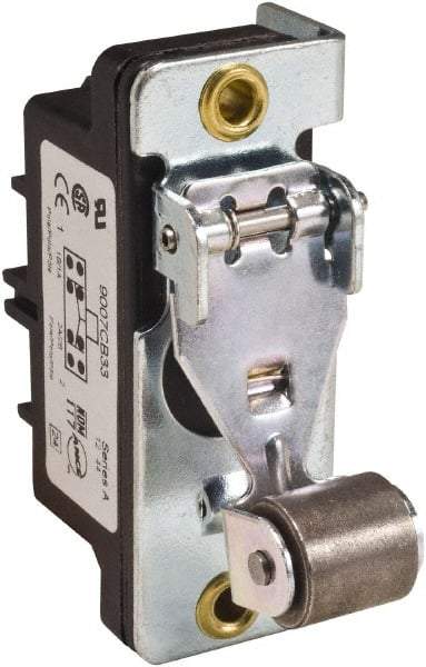 Square D - DPDT, 2NC/2NO, 600 Volt Screw Terminal, Roller Plunger Actuator, General Purpose Limit Switch - 1 NEMA Rating, IP20 IPR Rating, 1/2 Lb. Operating Force - Caliber Tooling