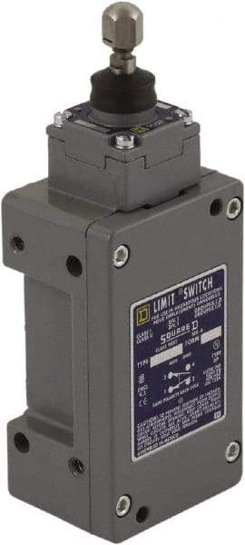 Square D - SPDT, NC/NO, 600 Volt, Screw Terminal, Plunger Actuator, General Purpose Limit Switch - 1, 2, 4, 6, 12, 13, 6P NEMA Rating, IP67 IPR Rating - Caliber Tooling