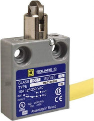 Square D - SPDT, NC/NO, 240 VAC, Prewired Terminal, Roller Plunger Actuator, General Purpose Limit Switch - 1, 2, 4, 6, 6P NEMA Rating, IP67 IPR Rating, 80 Ounce Operating Force - Caliber Tooling