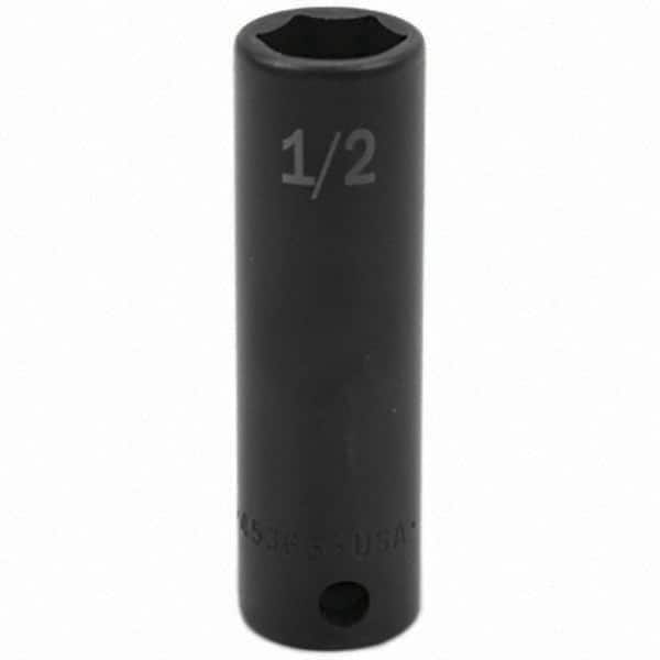 SK - Impact Socket - 3/8"DR 1/2" DEEP IMPACT SOCKET - Caliber Tooling