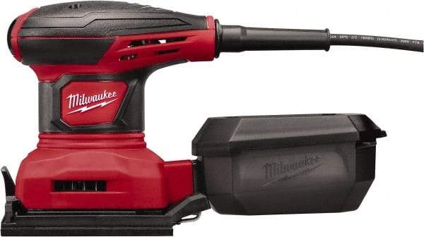 Milwaukee Tool - 14,000 OPM, Electric Orbital Sander - Rectangular, Palm Sander, 3 Amps - Caliber Tooling