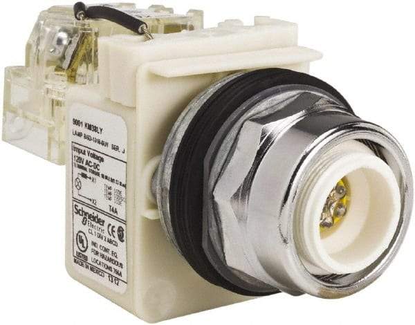 Schneider Electric - 120 VAC LED Indicating Light - Screw Clamp Connector - Caliber Tooling