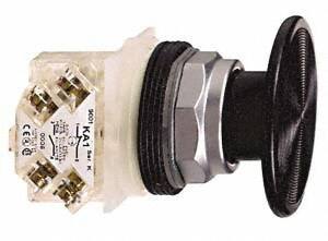 Schneider Electric - 30mm Mount Hole, Extended Straight, Pushbutton Switch with Contact Block - Black Pushbutton, Momentary (MO) - Caliber Tooling