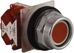 Schneider Electric - 30mm Mount Hole, Extended Straight, Pushbutton Switch with Contact Block - Red Pushbutton, Momentary (MO) - Caliber Tooling