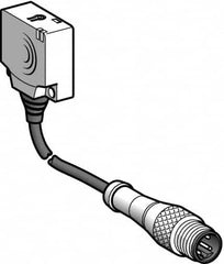 Telemecanique Sensors - NPN, 10 to 15mm Detection, Flat, Inductive Proximity Sensor - 3 Wires, IP67, 12 to 24 VDC, 26mm Wide - Caliber Tooling