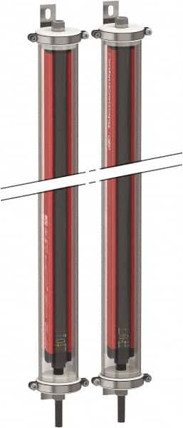 Telemecanique Sensors - 3 Beam, 31.89 Inch Height Protection, 8, 17m Max Sensing, 14 to 131°F, Body Protection 4, Safety Light Curtain - 24 VDC, 15-3/4 Inch Space Between Beams, Red - Caliber Tooling