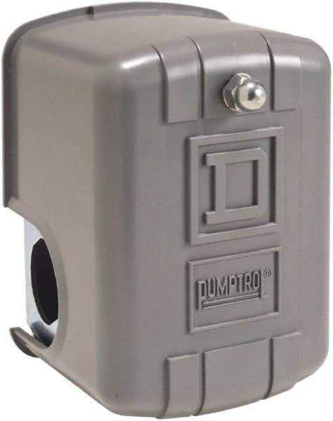 Square D - 3R NEMA Rated, DP, 8 to 20 psi, Electromechanical Pressure and Level Switch - Adjustable Pressure, 460/575 VAC, 1/4 Inch Connector, For Use with Power Circuits - Caliber Tooling