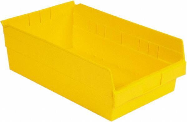 LEWISBins+ - 17-7/8" Deep, Yellow Hopper Shelf Bin - 6" High x 11-1/8" Wide x 17-7/8" Long - Caliber Tooling