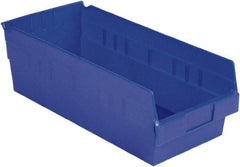 LEWISBins+ - 17-7/8" Deep, Blue Hopper Shelf Bin - 6" High x 8-3/8" Wide x 17-7/8" Long - Caliber Tooling