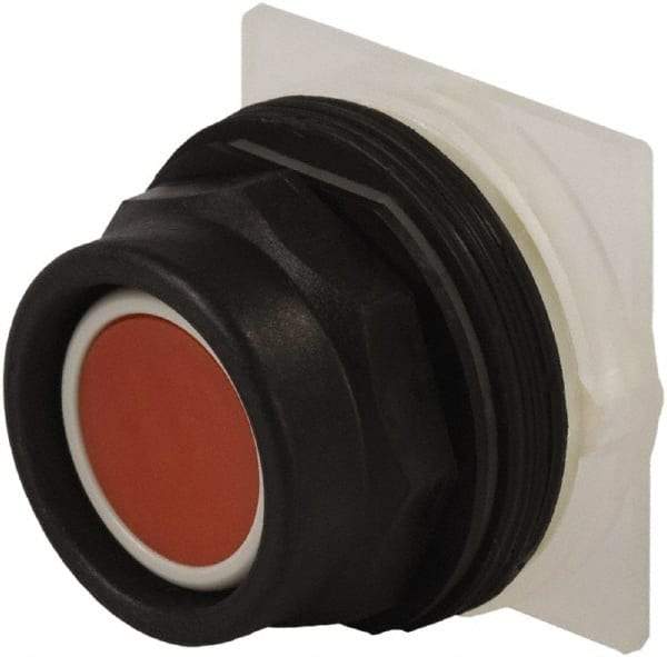 Schneider Electric - 30mm Mount Hole, Extended Straight, Pushbutton Switch Only - Red Pushbutton, Momentary (MO) - Caliber Tooling