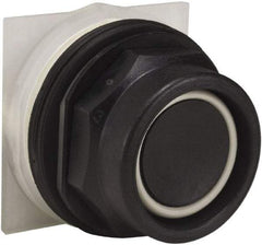 Schneider Electric - 30mm Mount Hole, Extended Straight, Pushbutton Switch Only - Black Pushbutton, Momentary (MO) - Caliber Tooling