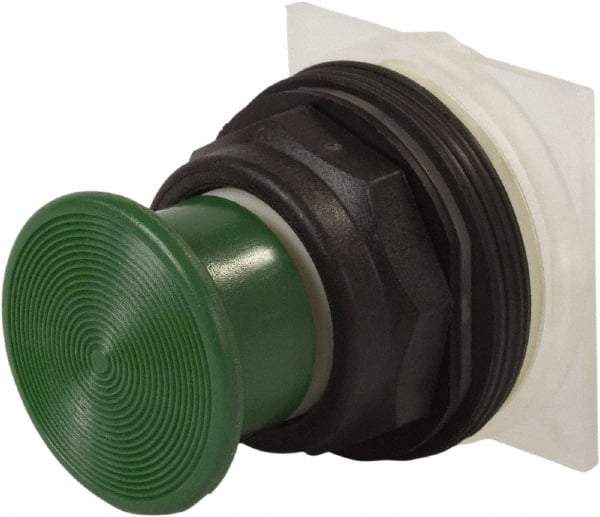 Schneider Electric - 30mm Mount Hole, Extended Straight, Pushbutton Switch Only - Green Pushbutton, Momentary (MO) - Caliber Tooling