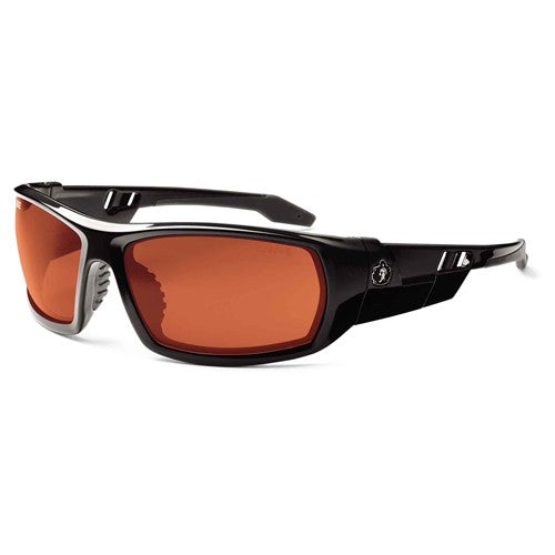 Odin Copper Lens Black Safety Glasses - Caliber Tooling