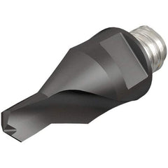 Iscar - MM ECS Grade IC908 Carbide Center Drill Milling Tip Insert - TiAlN/TiN Finish, 1 Flute, 5.09" Cutting Diam, 6.9mm Depth of Cut, 25.5mm Extension - Caliber Tooling