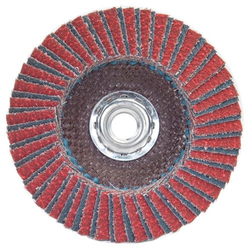 7″ × 1/4″ × 5/8″ Twinfiber Flap Disc Type 29 Conical 80 Grit - Caliber Tooling