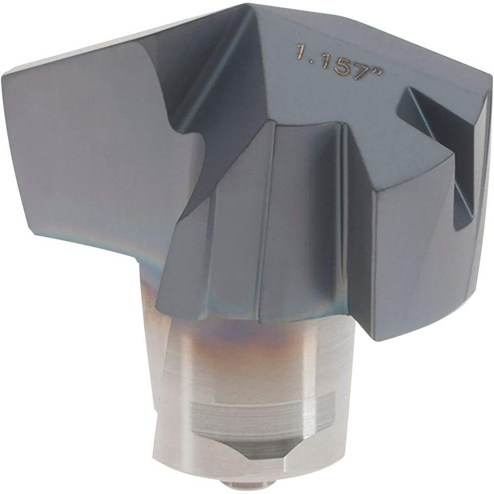 Iscar - Series ICP, 29.39mm Diam Grade IC908 Replaceable Drill Tip - Carbide, TiAlN/TiN Finish, 29 Seat Size - Caliber Tooling